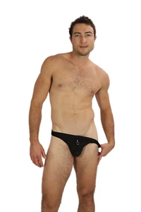 Zip It Thong Novelty Underwear Black Mens Lingerie Sexy Stripper Costume Bucks - Bild 1 von 9
