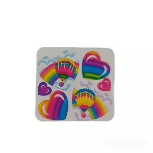 Vintage Lisa Frank Single Sticker Sheet -Small -Hearts Rare 80s Unused - Picture 1 of 7