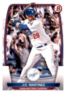 2023 Bowman JD Martinez Base Card MLB PWE Set Break Dodgers #21 - Picture 1 of 2