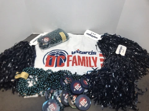 Washington Wizards DC FAMILY Towels, Beads, and Pom Poms NBA Basketball Promo Cover