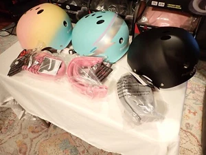 Triple Eight Sweatsaver multisport helmet Size XS/S Shaved Ice/Teal/Black/Sunset - Picture 1 of 14