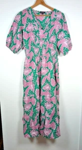 Meadow Rhodos Maxikleid Gr. XL Stufen Hawaii Resort Tropical Sommer Boho - Bild 1 von 10