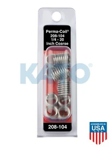 1/4-20 Thread Repair Pack Perma-Coil 208-104 (12 Insert) Helicoil 5521-4 - Picture 1 of 2