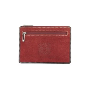 LOEWE Pouch Anagram Suede Authentic Used T22634 - Picture 1 of 8