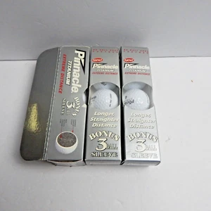 3 Sleeves Of 3 Pinnacle Titanium Extreme Distance Golf Balls - Picture 1 of 5