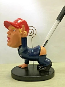 1x Trump Bobble Head Pen Holder Make America Great Again Party Gift Souvenir - Picture 1 of 4