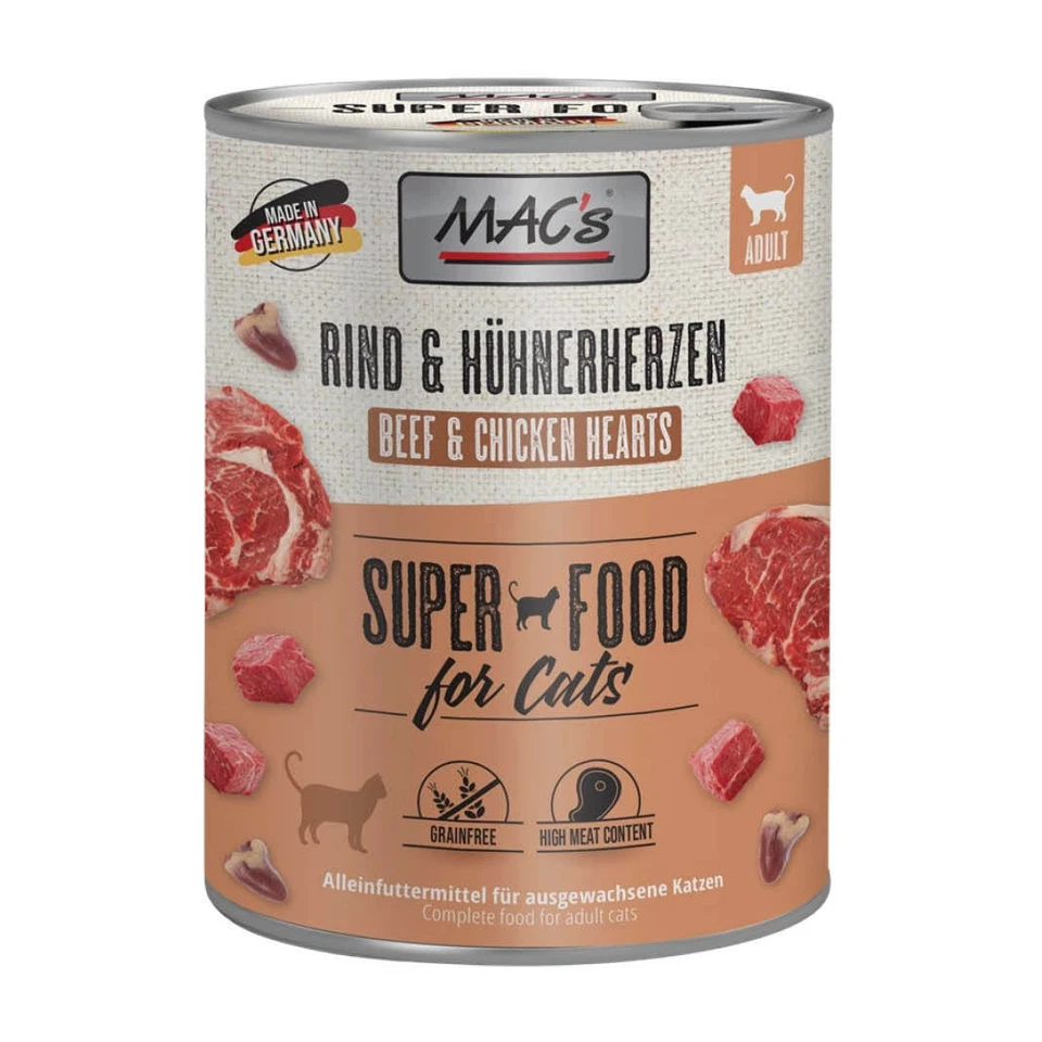 MAC's - Cat - Rind & Hühnerherzen 6x800 g - Bild 1 von 1