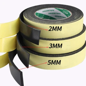 Self Adhesive Foam Sealing Tape Strip Sticky EVA Sponge Rubber 2/3/5mm Thickness - Picture 1 of 6