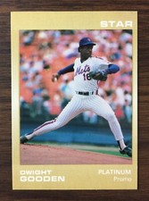 1988 Star Company DWIGHT GOODEN Limited Edition PLATINUM PROMO Card  I9020114