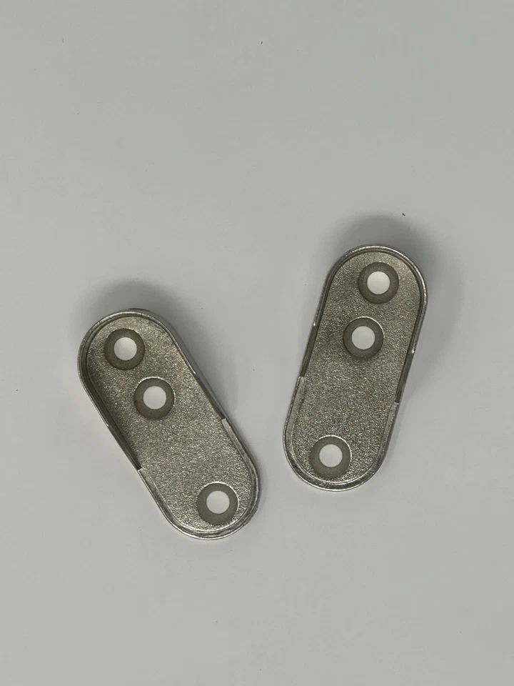 1 Pair Closet Rod Support - Chrome Finish w/o Dowels - Image 1 of 3