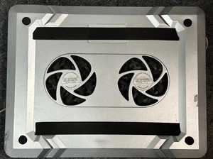 Laptop Notebook PC Cooling Pad 12 x 9.5" - 2 Fans Brushless - Picture 1 of 7