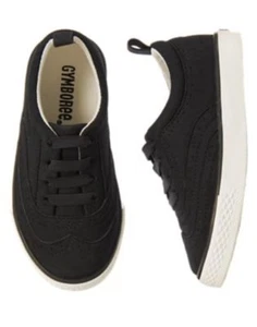 GYMBOREE PARTY PLAID BLACK OXFORD DRESSY SNEAKERS 4 5 NWT - Picture 1 of 1
