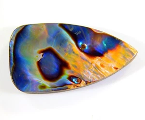27 CT NATURAL RAINBOW ABALONE SHELL PEAR CABOCHON GEMSTONE 31x17x5 MM BP=0168 - Picture 1 of 6