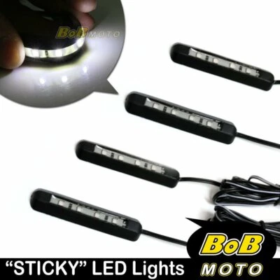 STICKY SMD 3528 LED blanco guiño delantero 4 piezas para Buell M2 Cyclone / 1125R Foto 1 de 2