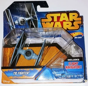 Star Wars Hot Wheels Die Cast TIE Fighter Includes Flight Navigator 2014 - Picture 1 of 3