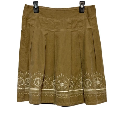 Falda Ann Taylor Cottagecore Boho Bordada Pana Para Mujer’s 8 Hadas Terrosas Foto 1 de 4