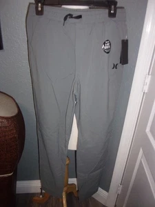Hurley Boy's Cool Grey Jogger Pants 2 Way Stretch Size Small - Picture 1 of 2