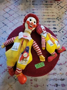 Vintage Ronald McDonald Colth Puppen 2 Stück 12 Zoll 1983 22 Zoll 1978 - Bild 1 von 10