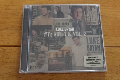Luke Bryan CD #1's Vol 1 & Vol 2 Country Music 22 Number One Songs 2022 Sealed Foto 1 de 2