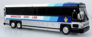 2001 MCI D4000 Coach: Brewster Gray Line 1:87 (HO) Diecast Model Bus - Picture 1 of 7