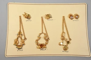 N50E41- Modeschmuck Musterschmuck auf Karton Alfred Scholze Neugablonz - Bild 1 von 12