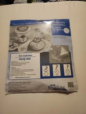 Tapetes de encaje blanco Royal Lace Medallion (8 unidades) 12" redondos [nuevos] Foto 1 de 4