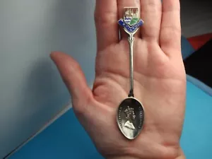 Rare 1953 Queen Elizabeth II Coronation Portrait Souvenir Spoon Sterling Silver - Picture 1 of 24