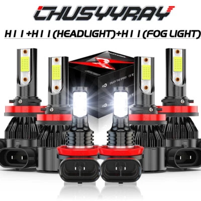 Se adapta a Saturn Sky 2007-2010 6X Kit de bombillas antiniebla de haz alto/bajo LED Foto 1 de 4