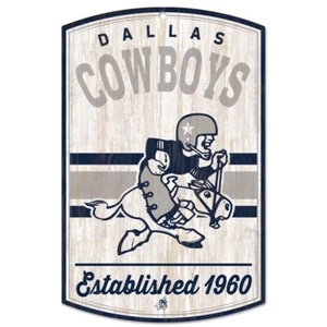 DALLAS COWBOYS CLASSIC RETRO LOGO WOOD SIGN 11"X17'' WINCRAFT 🤠 - Picture 1 of 1