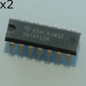 SN74F02N NOR Gate 4-Element 2-IN Bipolar DIP-14 Texas RoHS (lot de 2) - Bild 1 von 1