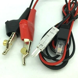 communication RJ11 plug Alligator clip Cord line angled bed nails Piercing Clips - Picture 1 of 8