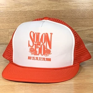 Vintage 90s Mesh Trucker Rope Snapback Hat Cap Solon 150 - Picture 1 of 5