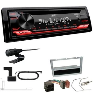 JVC KD-DB622BT DAB inkl Antenne Bluetooth Einbauset für Opel Meriva matt chrom  - Bild 1 von 5