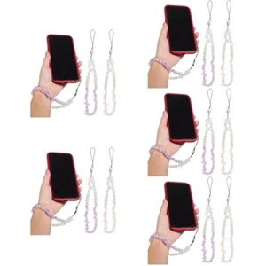 5 SZTUK Komórka Łańcuszek Biżuteria Kryształowe kamienie Telefon Smycz Pasek na telefon komórkowy - Zdjęcie 1 z 12