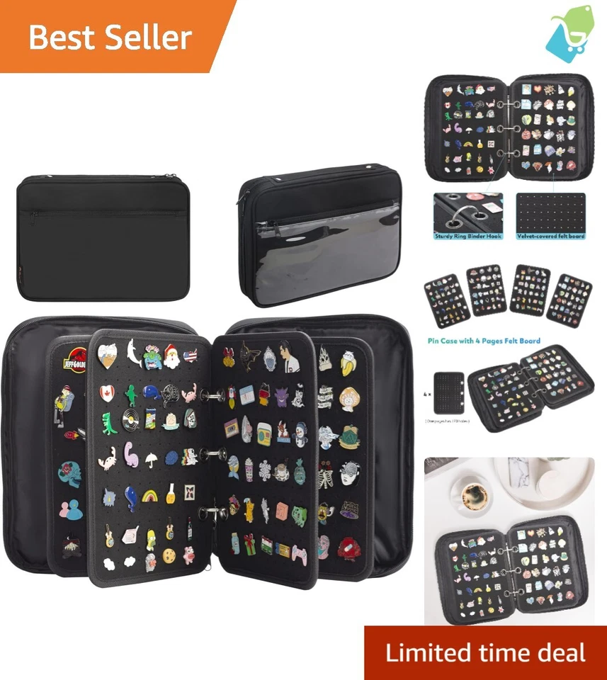 Elegant Travel Pin Collection Case With Velvet Lining - Great Gift Idea - Image 1 of 4