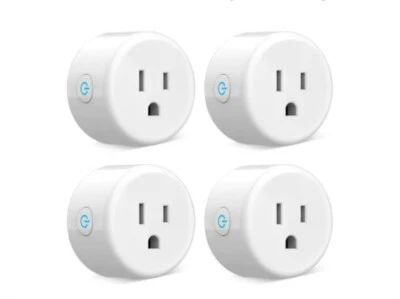 GOSUND 4 Pack Smart Plug, Wifi Mini Socket Outlet, Alexa Google Assistant Timer White