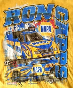 Ron Capps NAPA Nitro Funny Car Yellow T Shirt, Men's Large - Picture 1 of 7