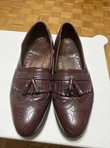 Bostonian Classics Mens Loafers Leather Tassel Kiltie Brogue Shoes Sz 12M - Picture 1 of 13
