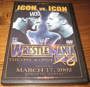WWF WrestleMania X8 18 DVD 2002 2-Disc Set W/Chapter Insert/Poster WWE OOP USA - Picture 1 of 1