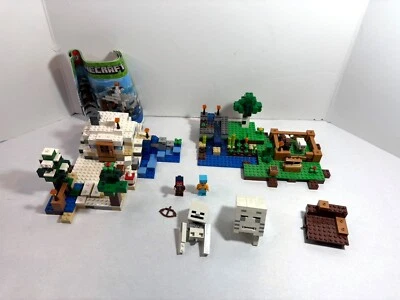 LEGO Minecraft:  The Snow Hideout 21120 + The Farm 21114 - Image 1 of 4
