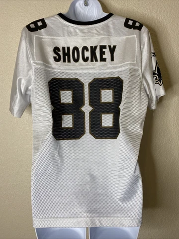 Reebok Onfield Women Size L White Jeremy Shockey Jersey New Orleans Saints Cover