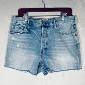 Pantalones Cortos de Denim Everlane Para Mujer 31 Azul Botón Fly The Cheeky Cut Offs - Imagen 1 de 11