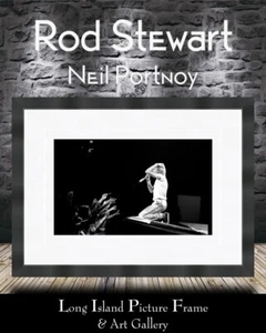 Neil Portnoy L/ED Rod Stewart Tonight's The Night Giclee Custom Framed B&W Photo - Picture 1 of 4