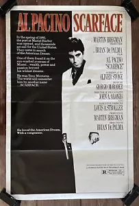 Póster litográfico vintage original 1983 de la película Al Pacino Scarface años 80 Tony Montana - Imagen 1 de 10
