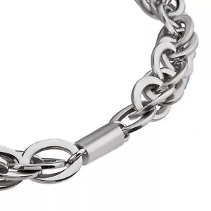 Ernstes Design Edvita Elipsenkette Halskette K138 Edelstahl 40 bis 45 cm Collier - Bild 1 von 3