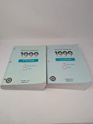 1999 GM Chevrolet N-Platform Pontiac Grand Am Alero Service Manual Vol. 1 & 2  - Image 1 of 4