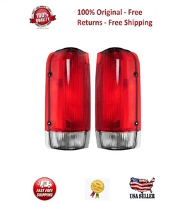 Tail Lights Taillamps Left & Right Pair Set For 1987-1990 Ford F-150 F250 F350 + - Picture 1 of 4