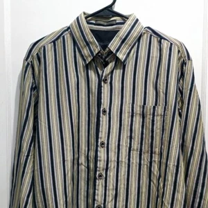 Tommy Bahama Langarmhemd - Large - schwarz/braun gestreift - Bild 1 von 14