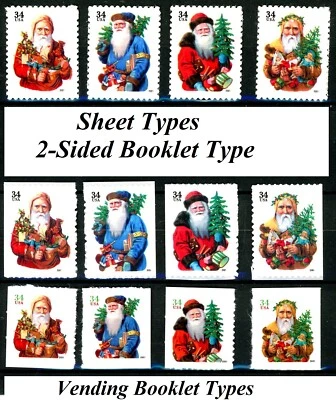 Victorian Santa Complete Set of All 12 MNH Scott's 3537 to 3544 - Image 1 of 2