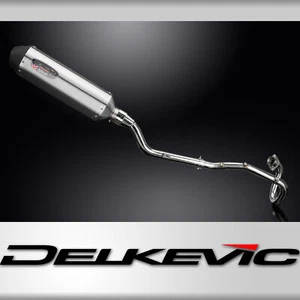 Yamaha XT225 Serow 1986-2007 Complete Exhaust 13.5" X-Oval Stainless Muffler - Picture 1 of 5